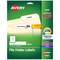 Avery File Folder Labels with TrueBlock Technology, Permanent Adhesive, 2/3" x 3-7/16", Laser/Inkjet, 750 Labels (8366) - 5 Pack